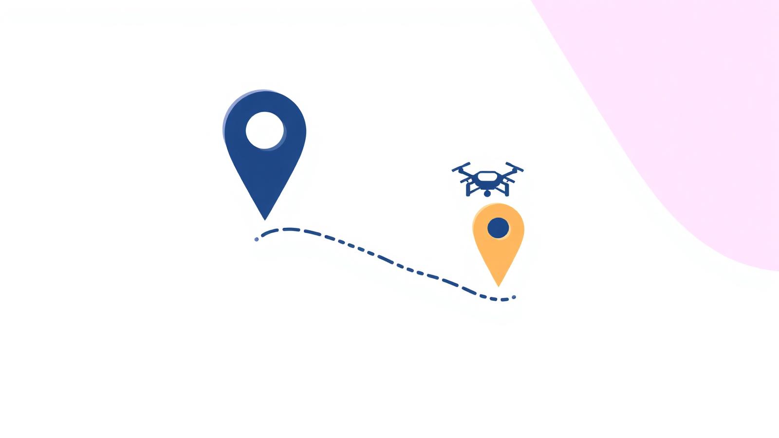 A simple route from home base to a job site